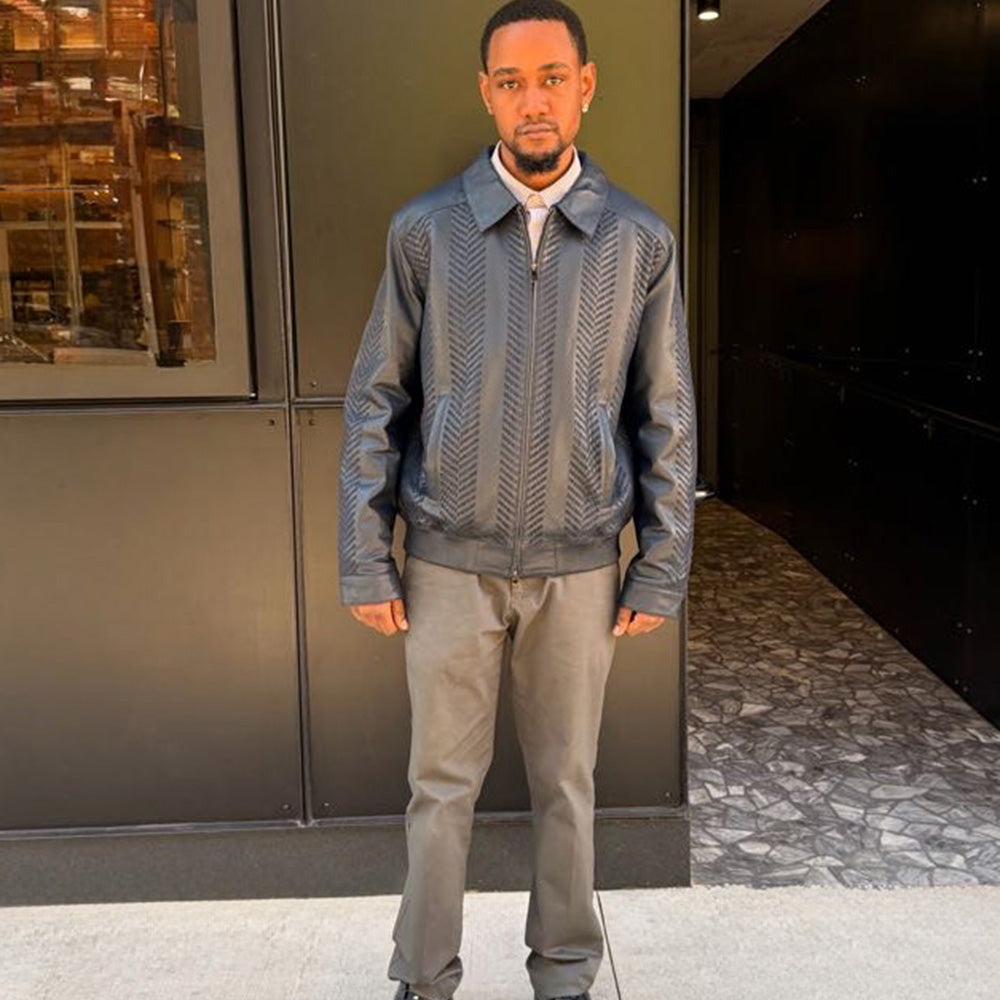 Torras 100% High-quality Lambskin Leather Jacket N82H527 - Cellini Uomo 