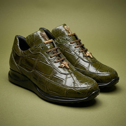 Mauri 8900 100% Authentic Alligator Skin Sneakers