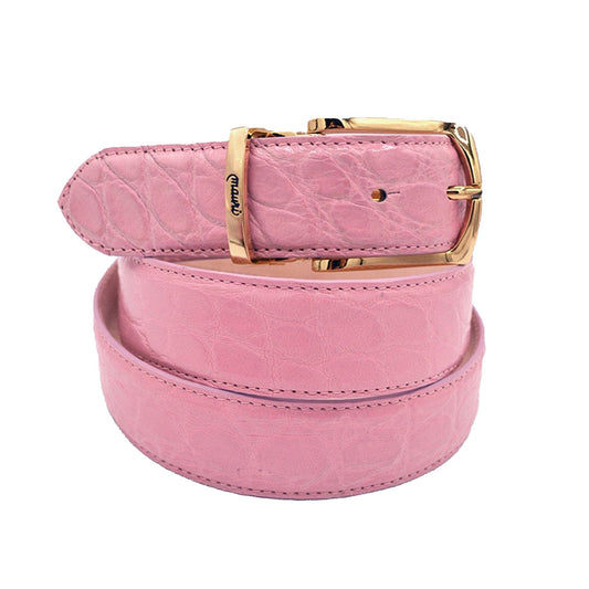 Mauri Alligator Pink Belt