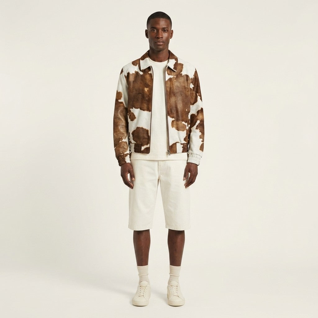 Pony-Effect 100% Sheep Skin Bomber Jacket