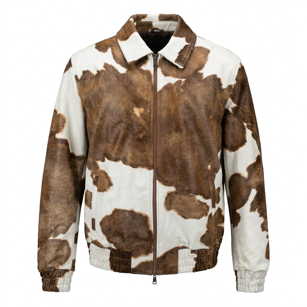Pony-Effect 100% Sheep Skin Bomber Jacket
