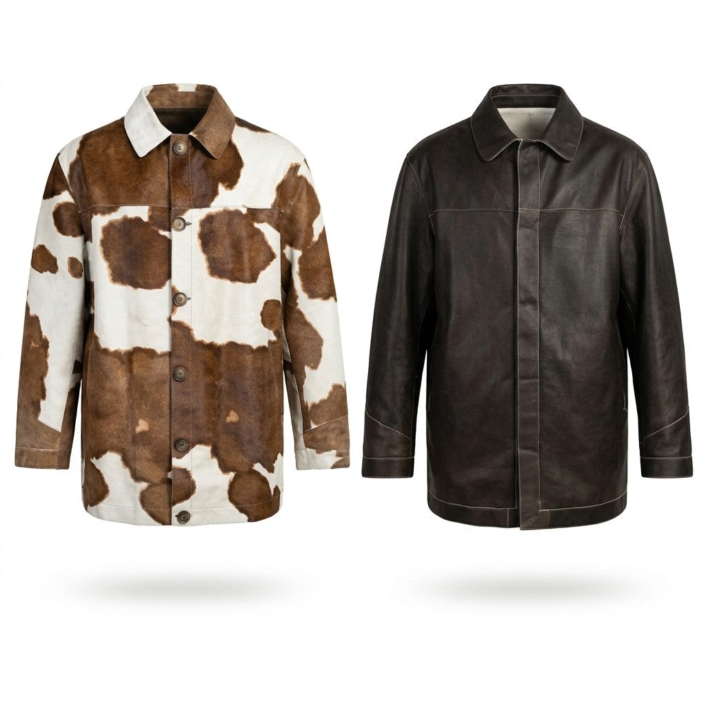 Pony-Effect 100% Sheepskin Reversible Jacket