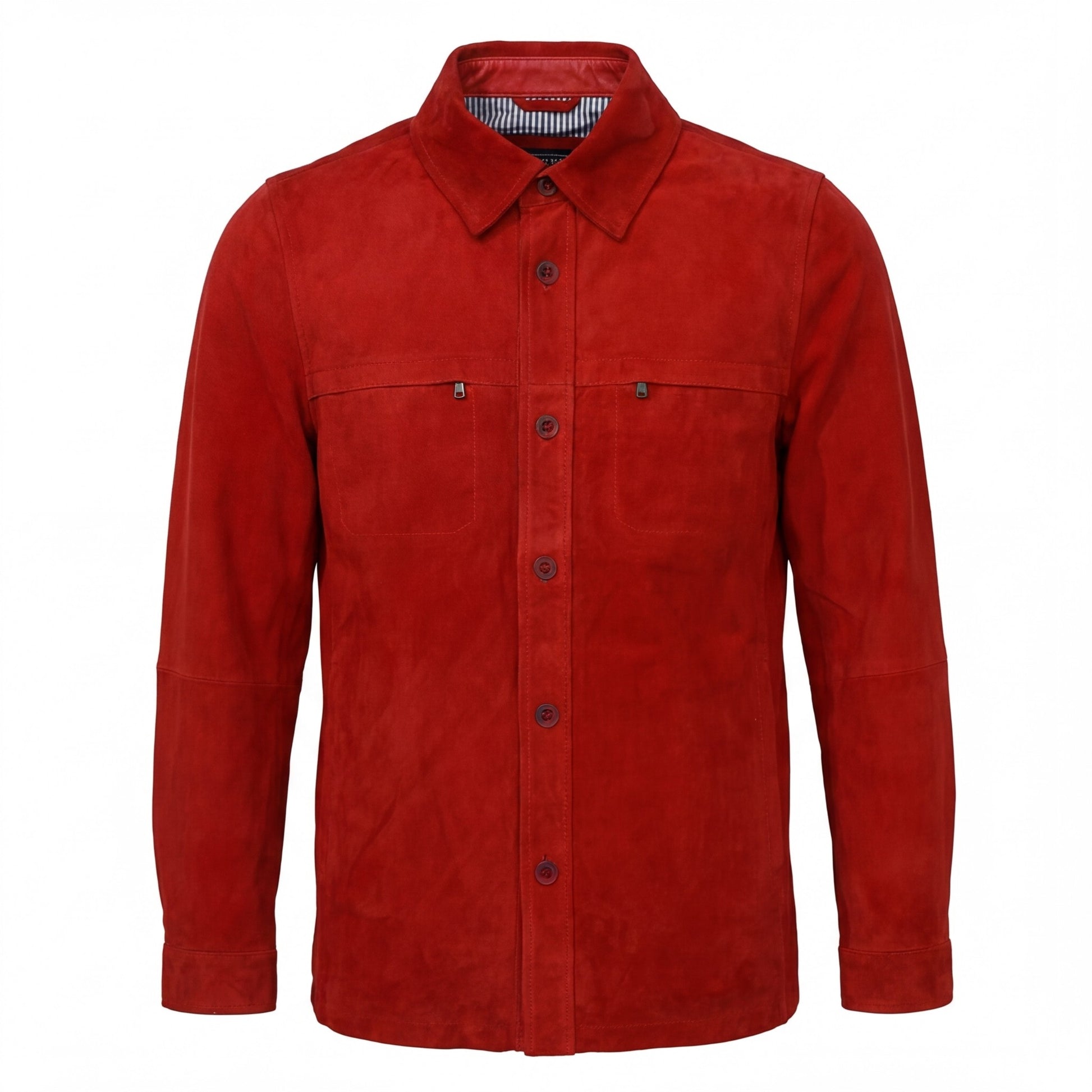 Missani Lamb Suede Shirt Jackets 342518 - Cellini Uomo 