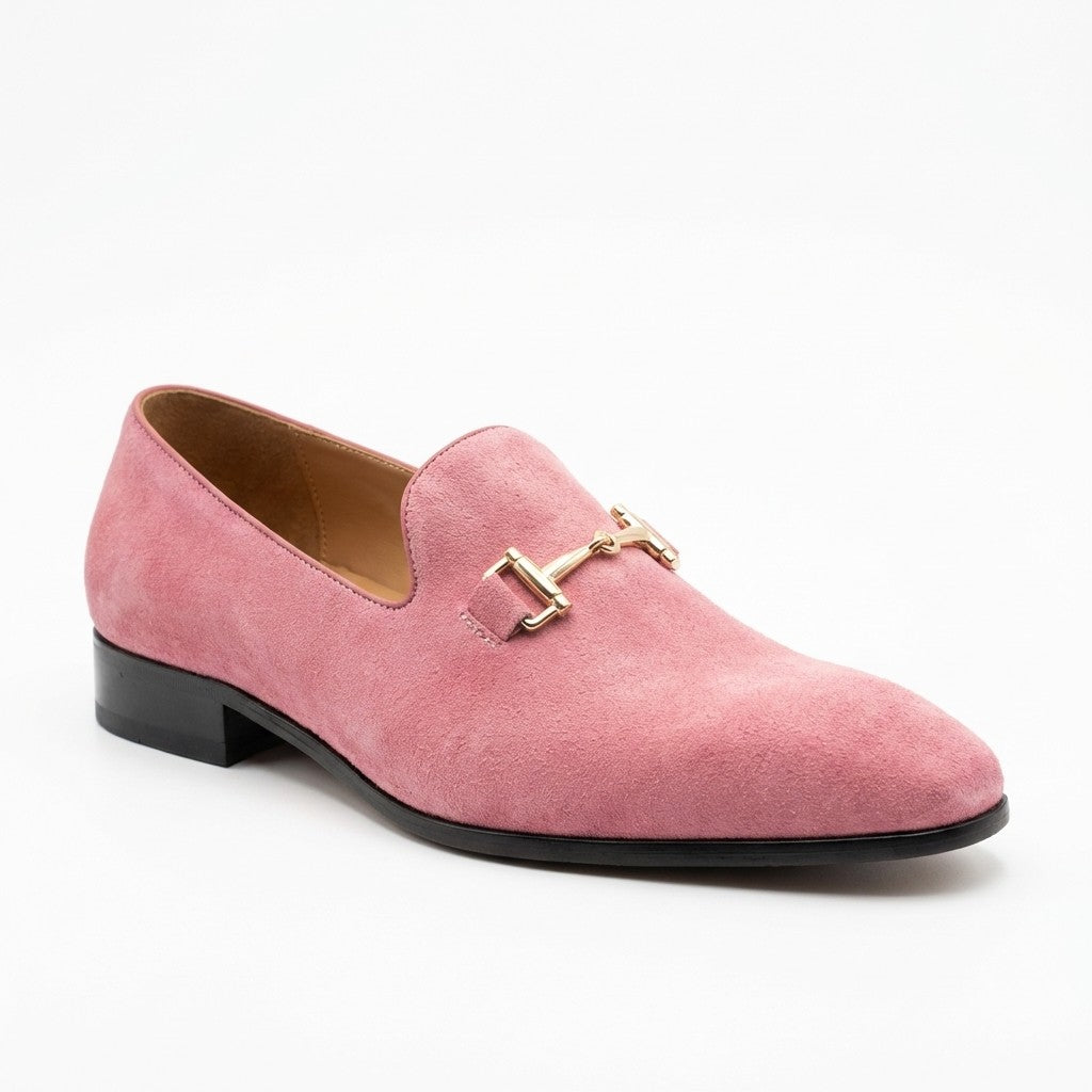 Sheriff Collection 25101 2002 suede loafer in blue, featuring a classic slip-on design and textured suede material.