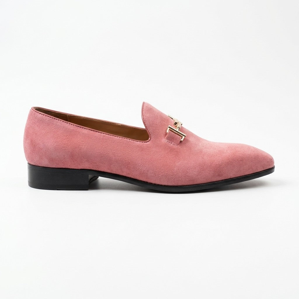 Sheriff Collection 25101 2002 suede loafer in blue, featuring classic slip-on design and smooth suede material.