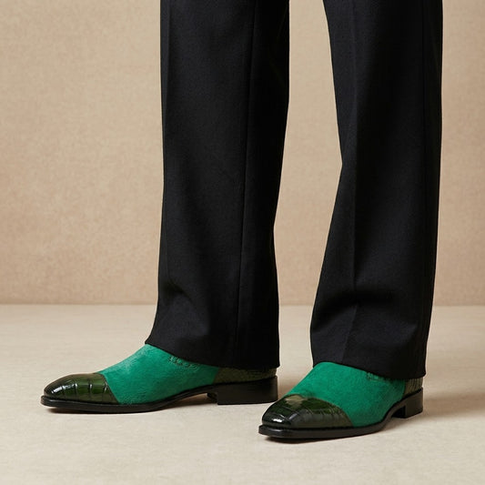 Sheriff Collection Alligator & Pony Loafer 2174
