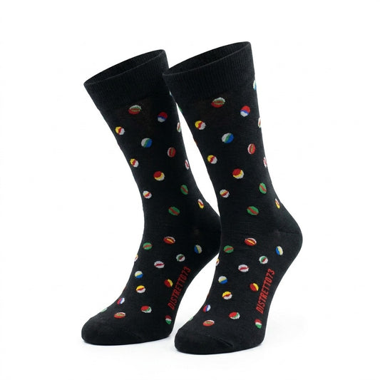 Cellini Uomo Distretto73 men's Filoscozia cotton marble balls socks, featuring a stylish marble pattern and comfortable fit.