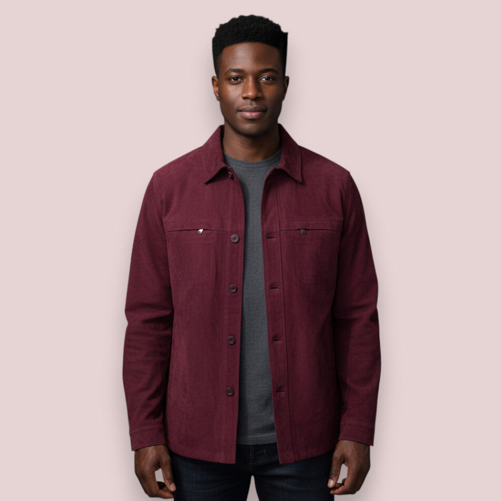 Missani Lamb Suede Shirt Jackets 342518 - Cellini Uomo 