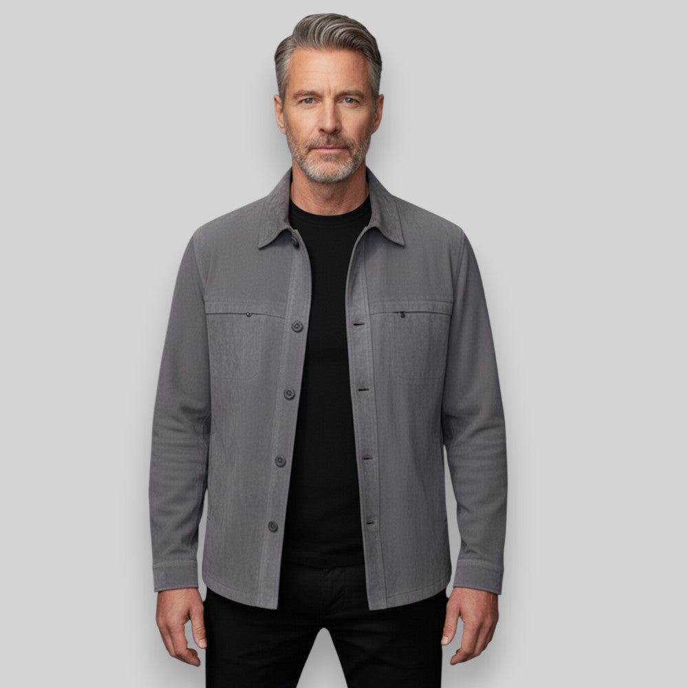 Missani Lamb Suede Shirt Jackets 342518 - Cellini Uomo 