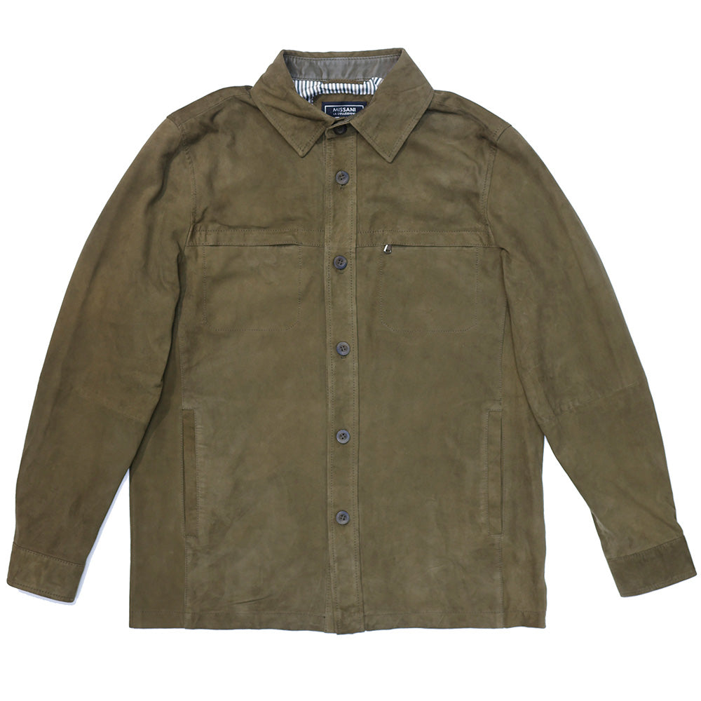 Missani Lamb Suede Shirt Jackets 342518 - Cellini Uomo 