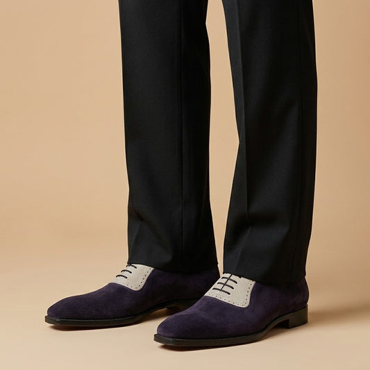 Sheriff Collection 22124 2 Tone Suede Lace Up