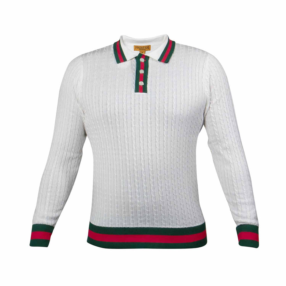 Prestige Knit Polo Sweater 374