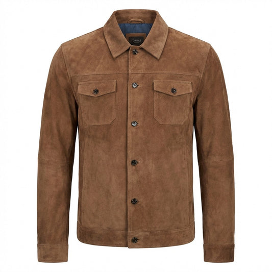 Torras 100% High-quality Goat Suede Jacket L82H501 - Cellini Uomo 