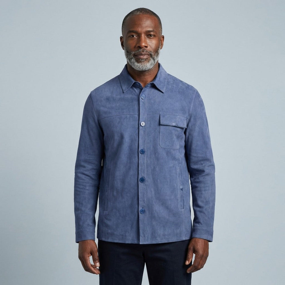 Torras 100% Soft Suede Shirt Jacket L82E519 - Cellini Uomo 