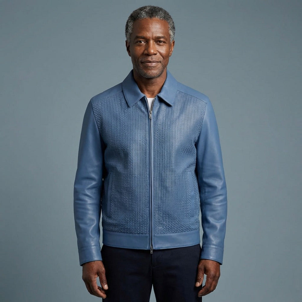 Torras Zip-up 100% Soft Leather Jacket N82E501 - Cellini Uomo 