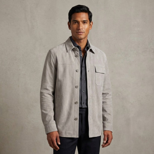 Torras 100% Soft Suede Shirt Jacket L82E519 - Cellini Uomo 