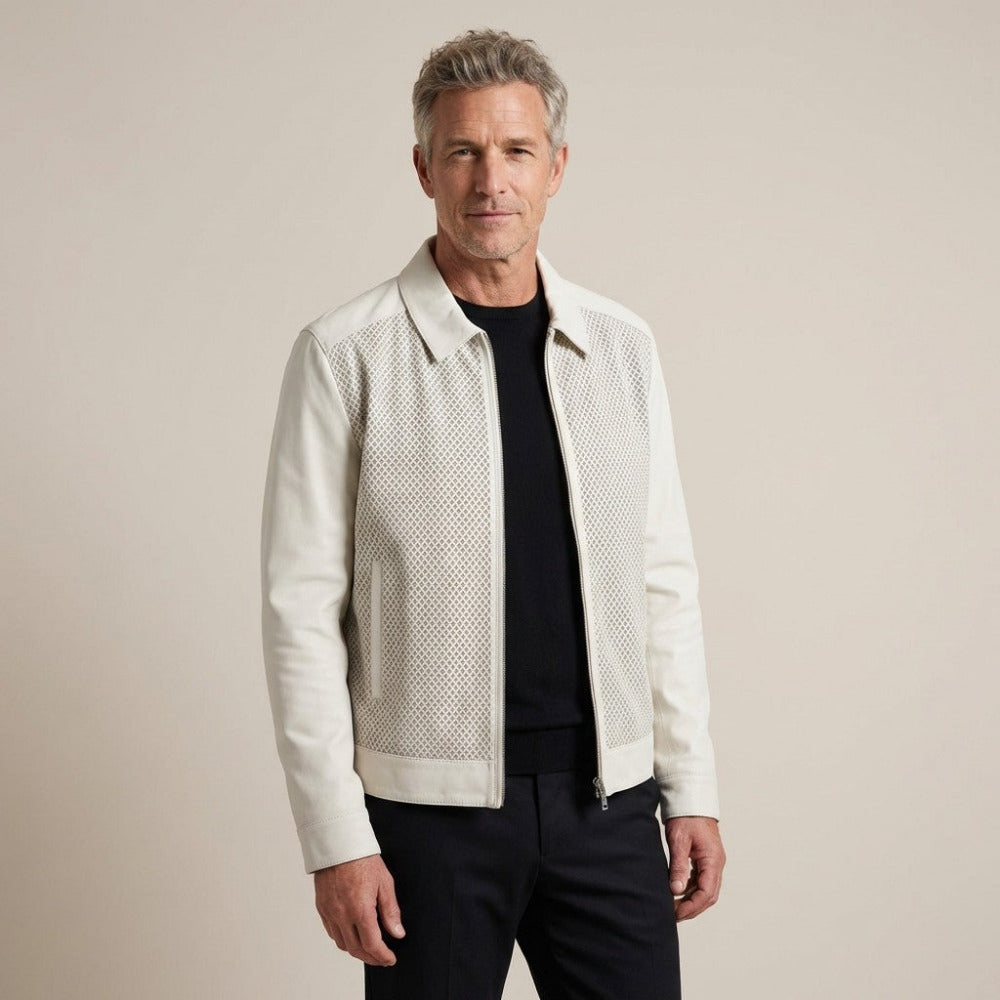 Torras Zip-up 100% Soft Leather Jacket N82E501 - Cellini Uomo 