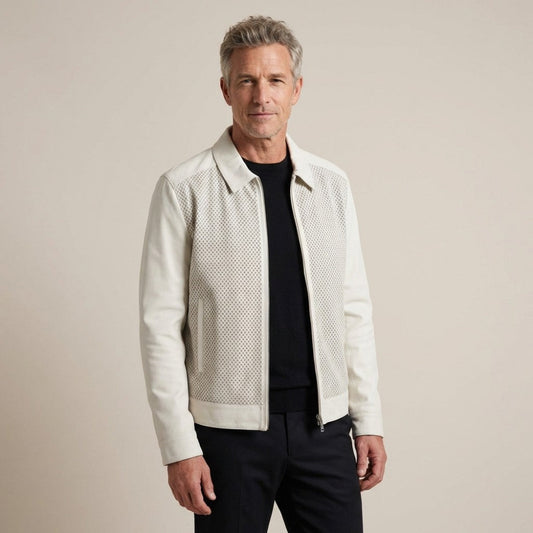 Torras Zip-up 100% Soft Leather Jacket N82E501 - Cellini Uomo 