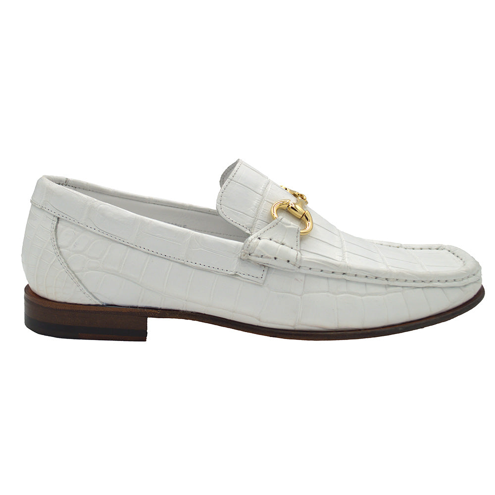 Calzoleria Toscana 3238 Alligator & Crocodile DISO Rolls-Royce Loafer - Cellini Uomo 