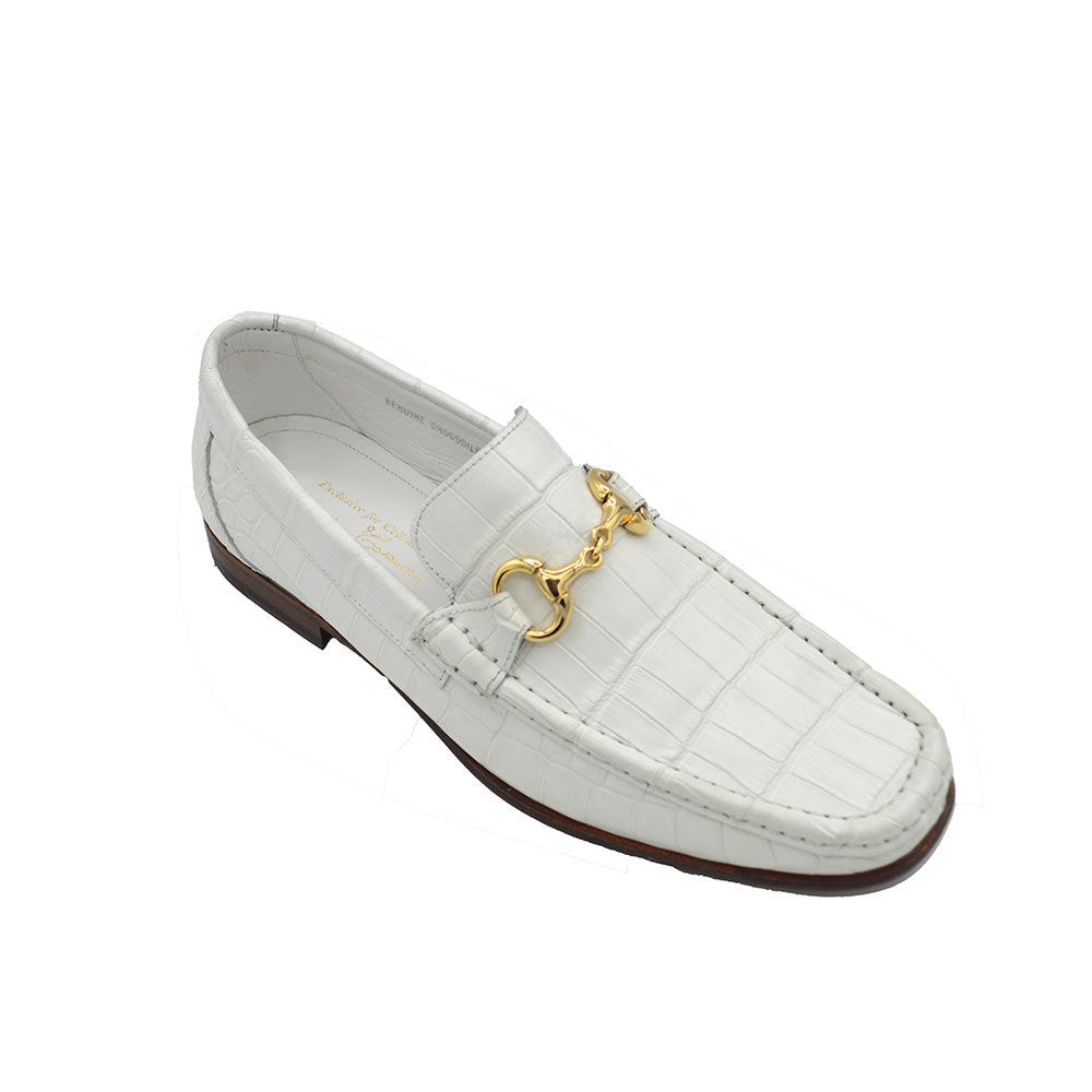 Calzoleria Toscana 3238 Alligator & Crocodile DISO Rolls-Royce Loafer - Cellini Uomo 