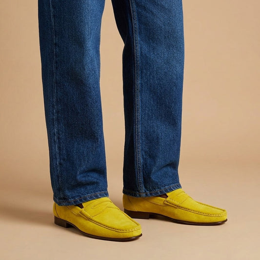 Toscana 3654 Suede Penny Loafers