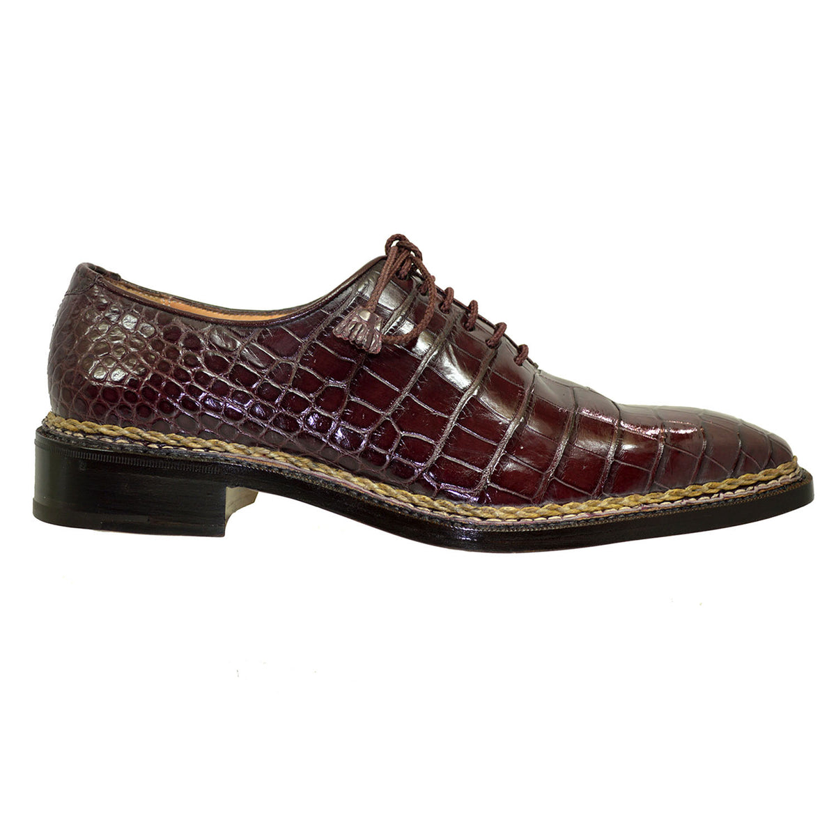 caporicci alligator shoes size 13 Caporicci 1400 Baby Alligator Lace Up | Cellini Uomo main image 3