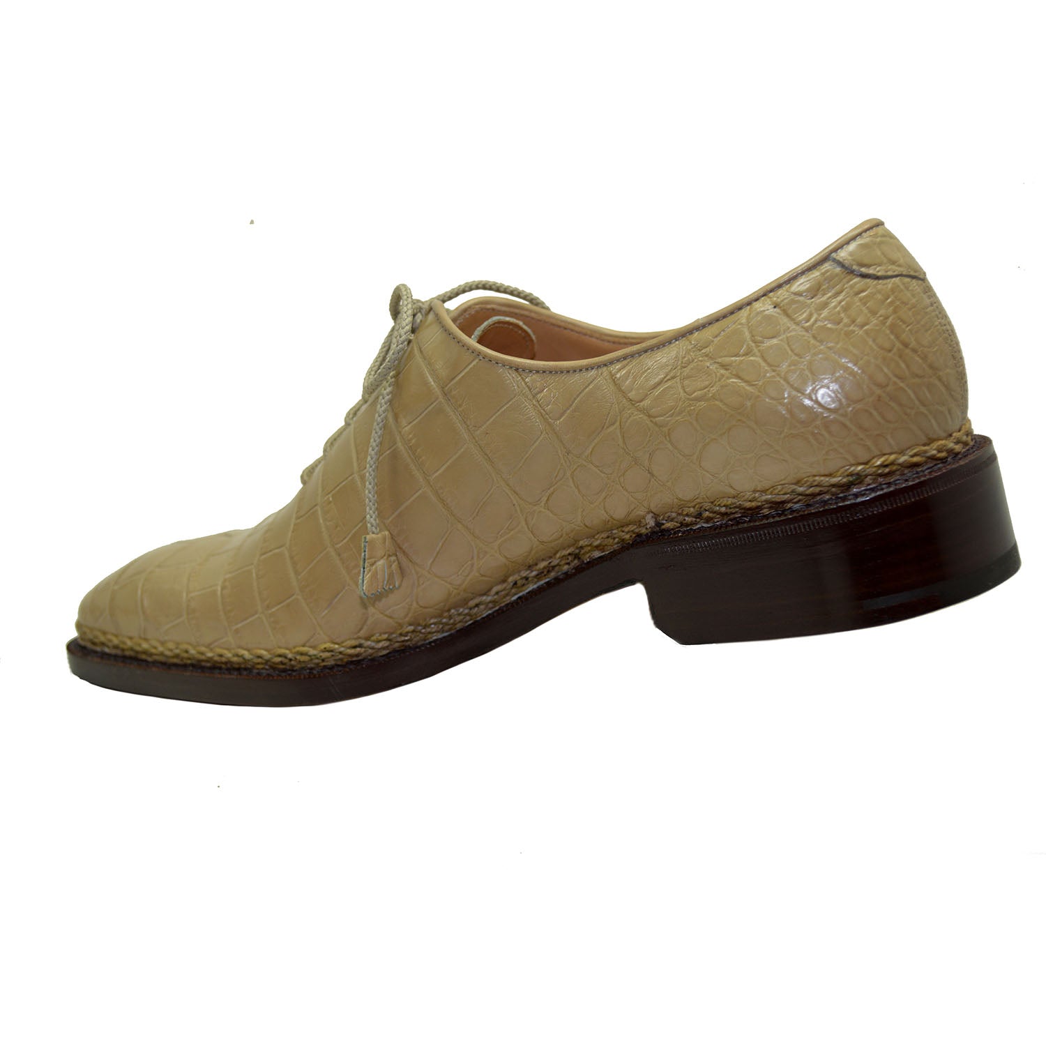 Caporicci 1400 Baby Alligator Lace Up - Cellini Uomo 