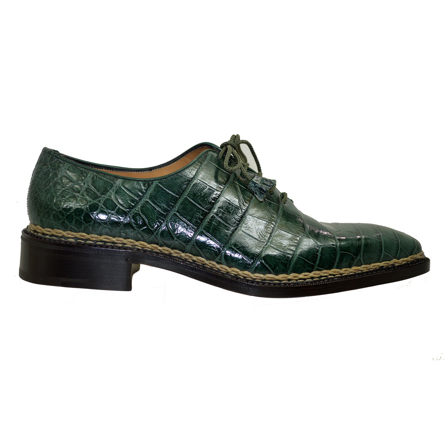 Caporicci 1400 Baby Alligator Lace Up - Cellini Uomo 