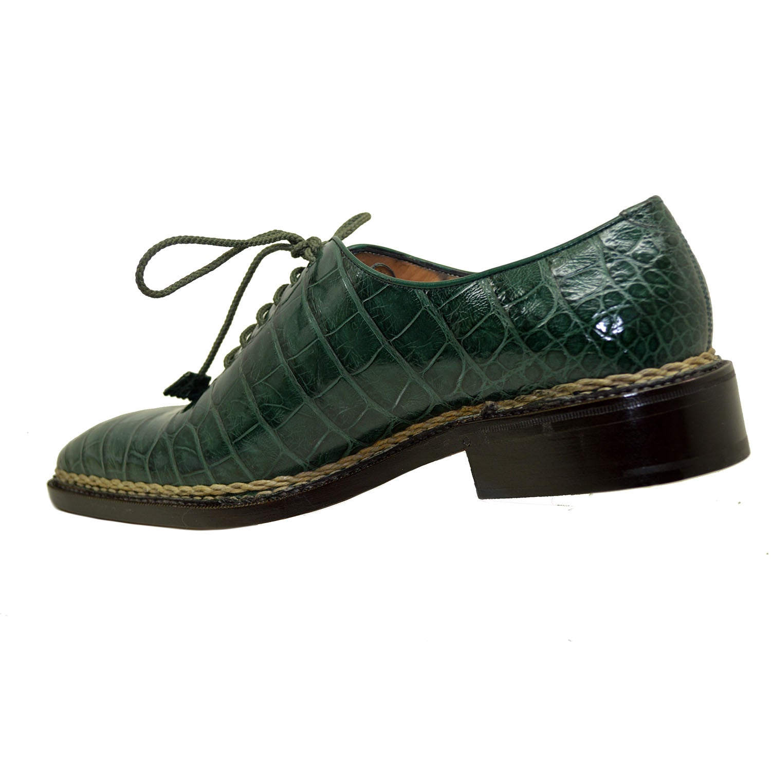 Caporicci 1400 Baby Alligator Lace Up - Cellini Uomo 