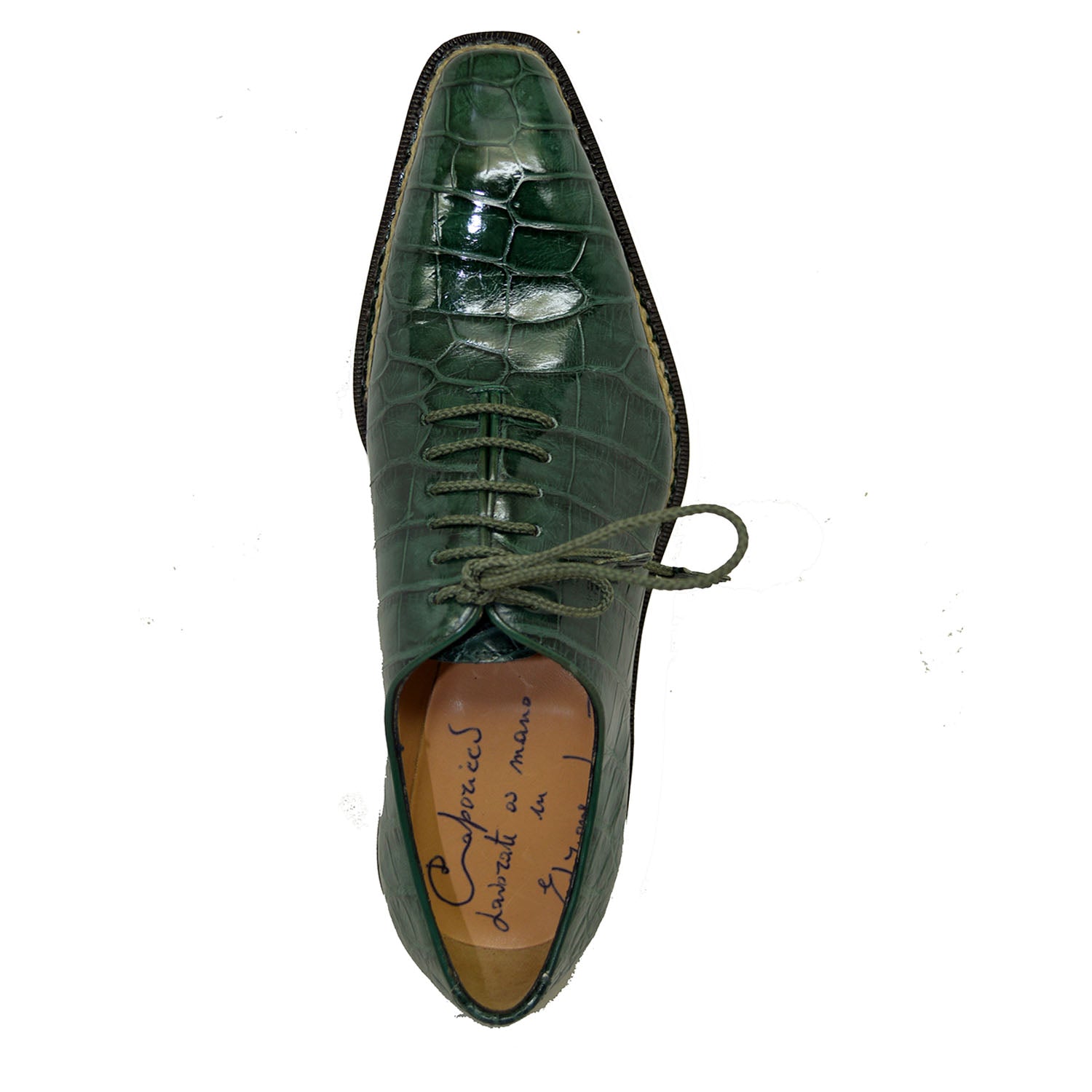 Caporicci 1400 Baby Alligator Lace Up - Cellini Uomo 