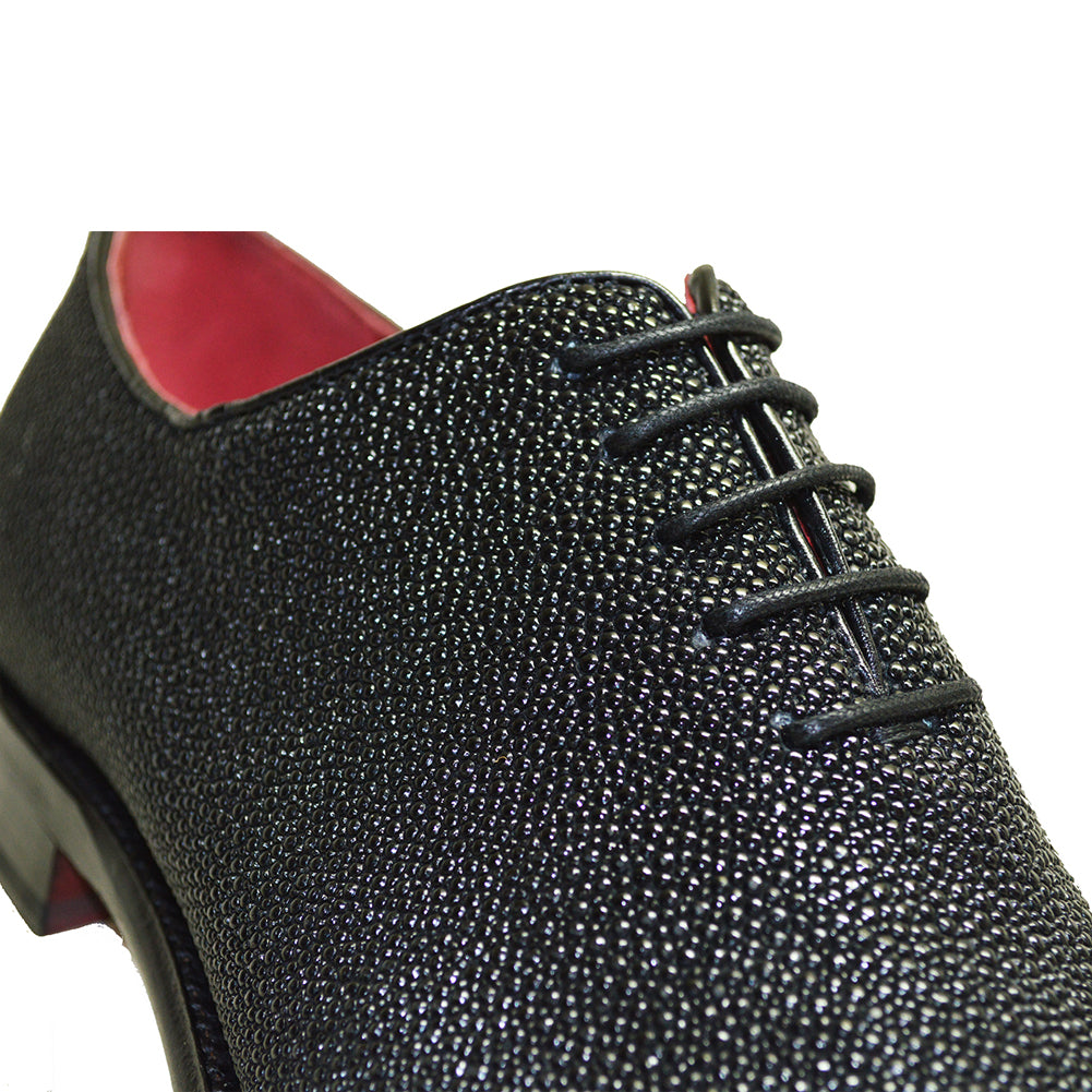 Sheriff Collection Black Stringray Lace Up
