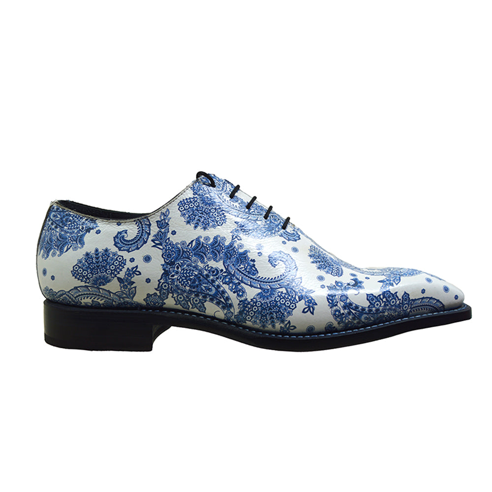 Sheriff Collection 1505 Paisley Print Calf Lace Up