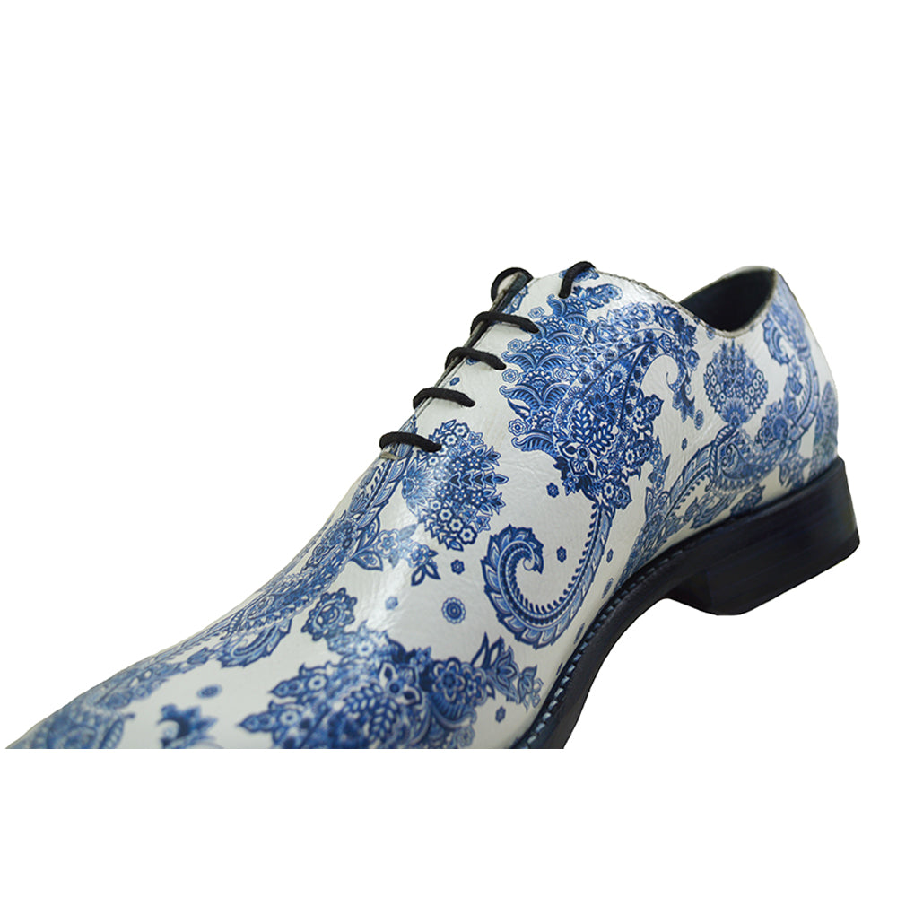 Sheriff Collection 1505 Paisley Print Calf Lace Up