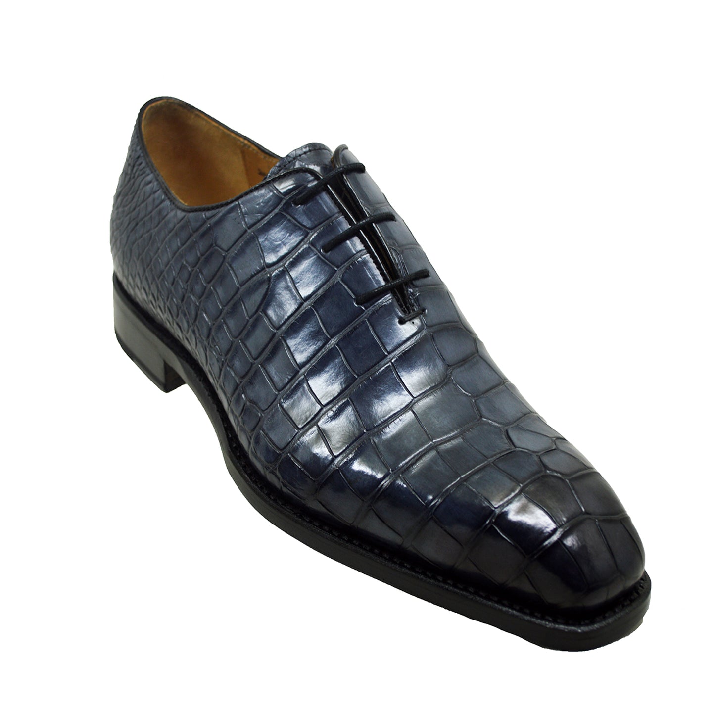 Sheriff Collection 2050 Charcoal Alligator Lace Up