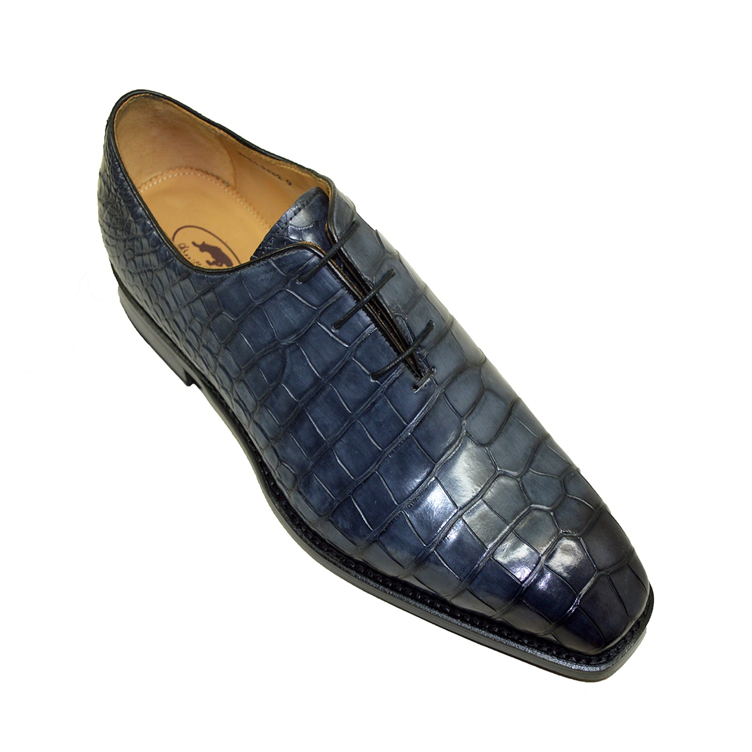 Sheriff Collection 2050 Charcoal Alligator Lace Up