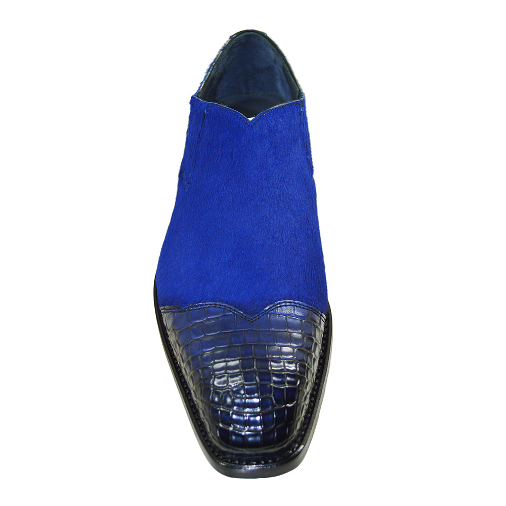 amazon blue dress shoes Amazon.com | AZAR MAN Men's Dress Shoes Loafer with Gold Buckle Slip On (Navy Blue, us_Footwear_Size_System, Adult, Men, Numeric, Medium, Numeric_7)