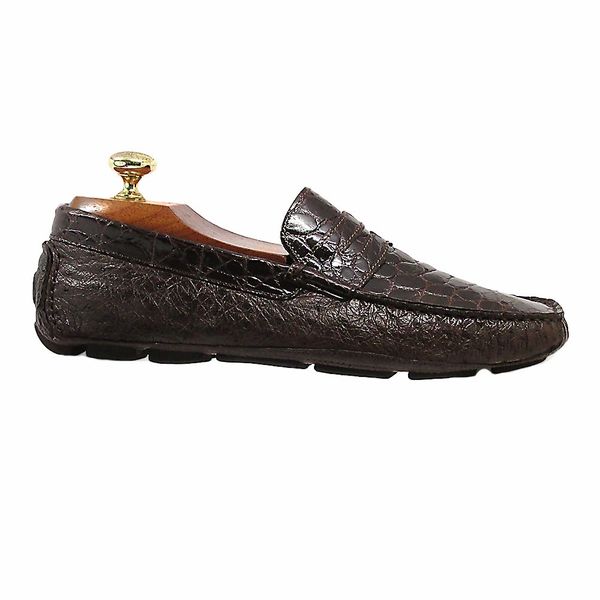 Calzoleria Toscana 2856 Ostrich Crocodile Driver