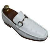 Toscana 3238 Ostrich Loafer White