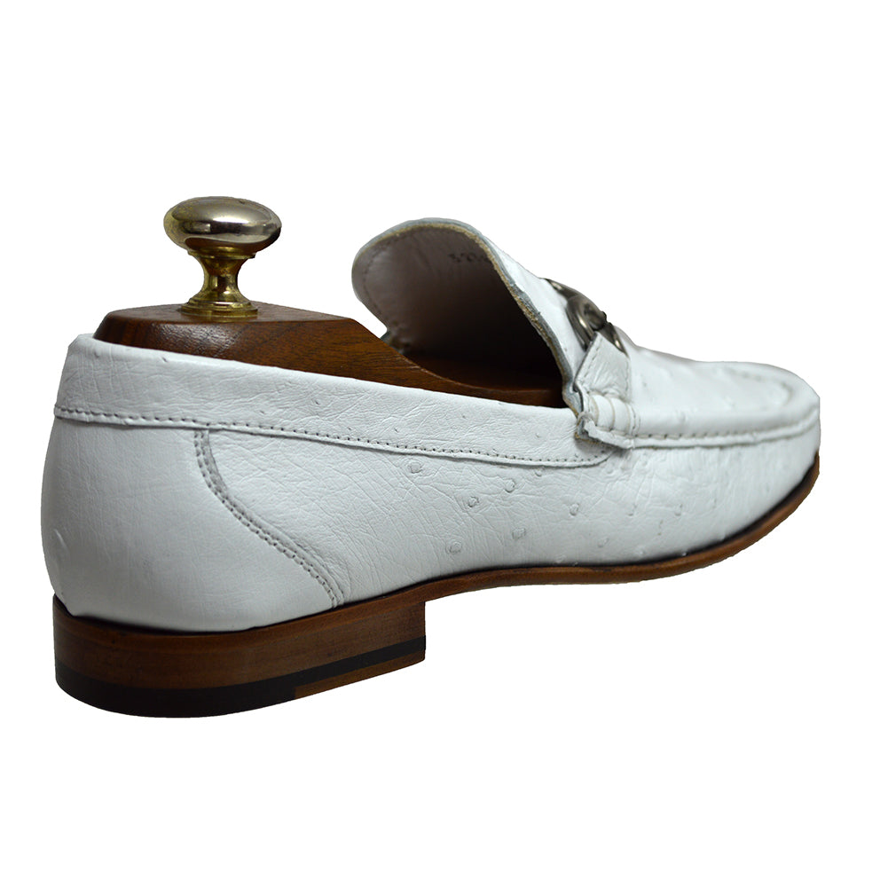 Toscana 3238 Ostrich Loafer White