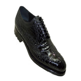 Caporicci 3318 Baby Alligator Wing Tip Lace Up