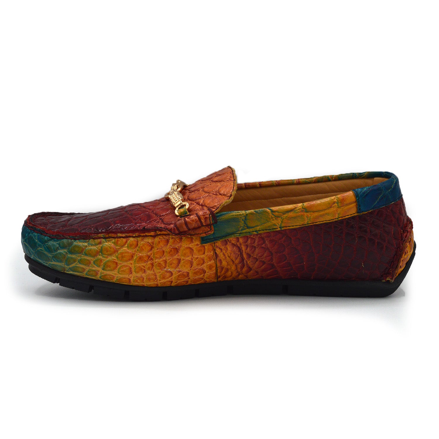 Mauri 3405 Multi Color Alligator Driving Shoe | Cellini Uomo