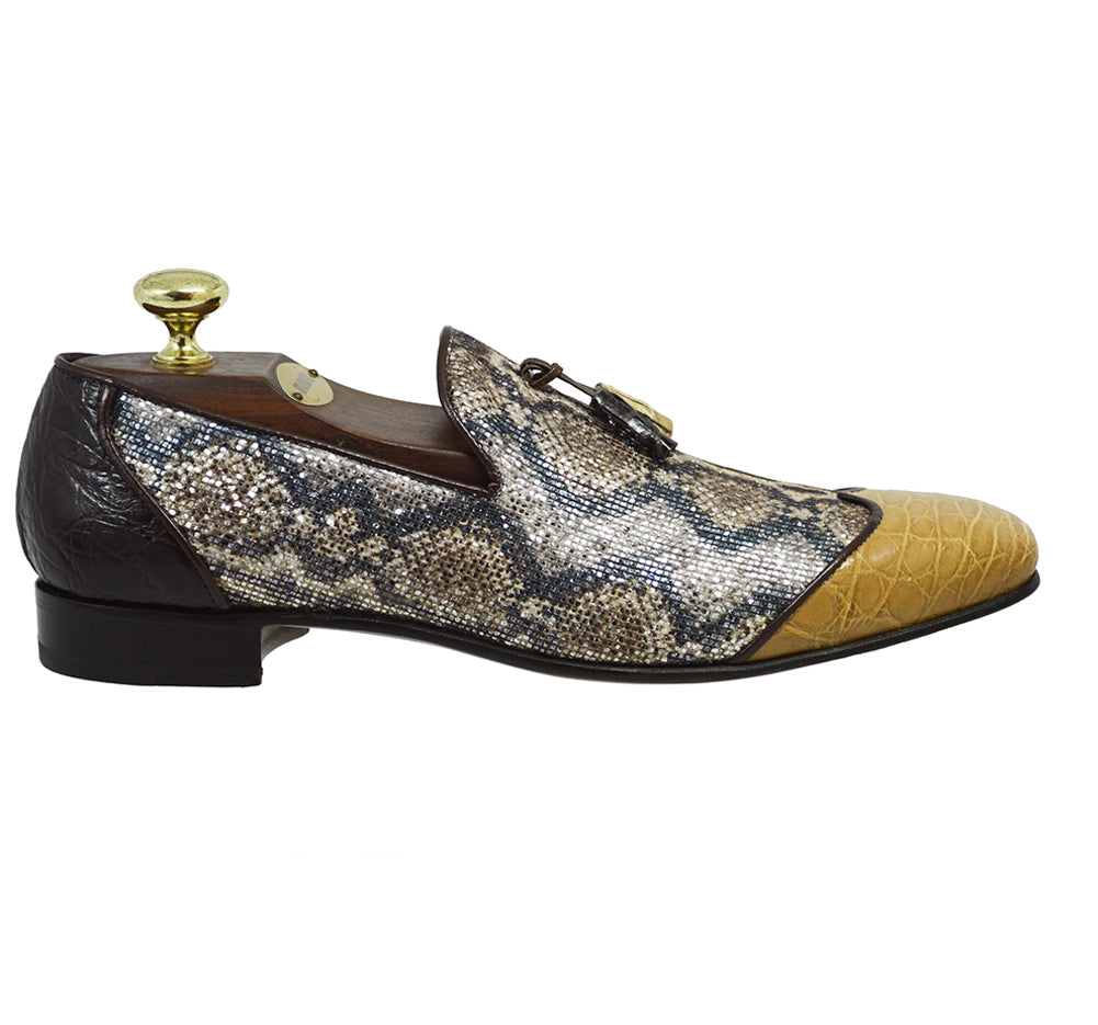 Mauri 04689/5 Sequin & Alligator Shoe - Extra 30% Off At Checkout Mauri 04689/5 Sequin & Alligator Shoe - Extra 30% Off At Checkout