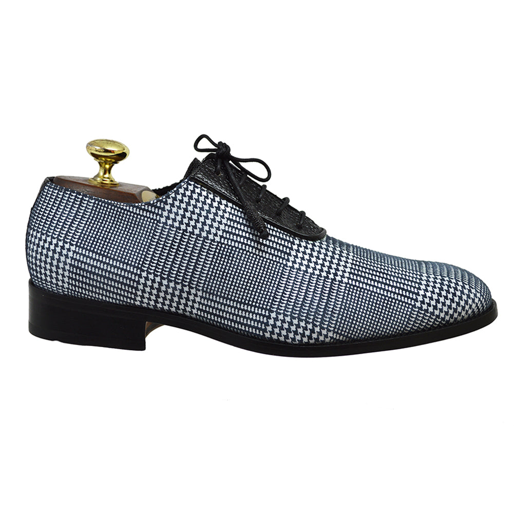 Mauri 4769 Ultra Suede Plaid Houndstooth Dress Shoe