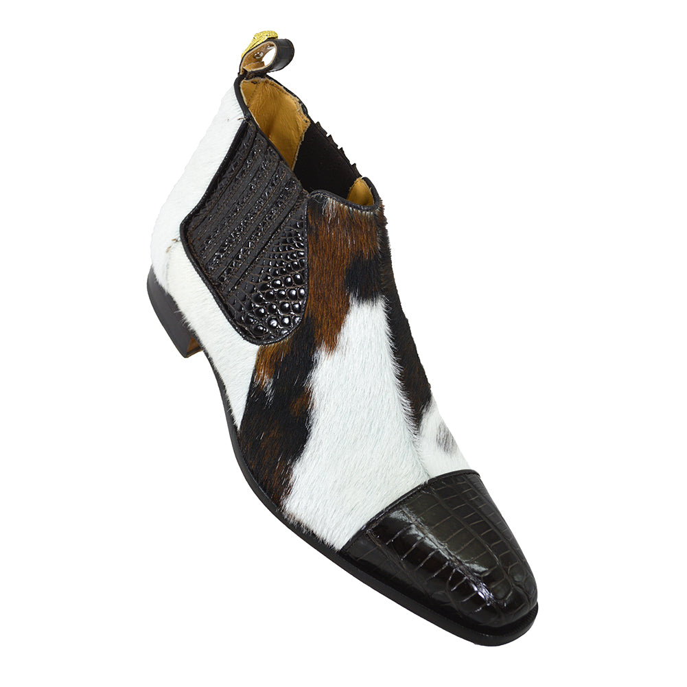 Mauri 4780 Brown Pony & Crocodile Boot