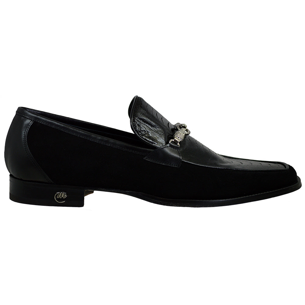 Mauri 'Priest" 4800 Suede-Ostrich Leg Loafer