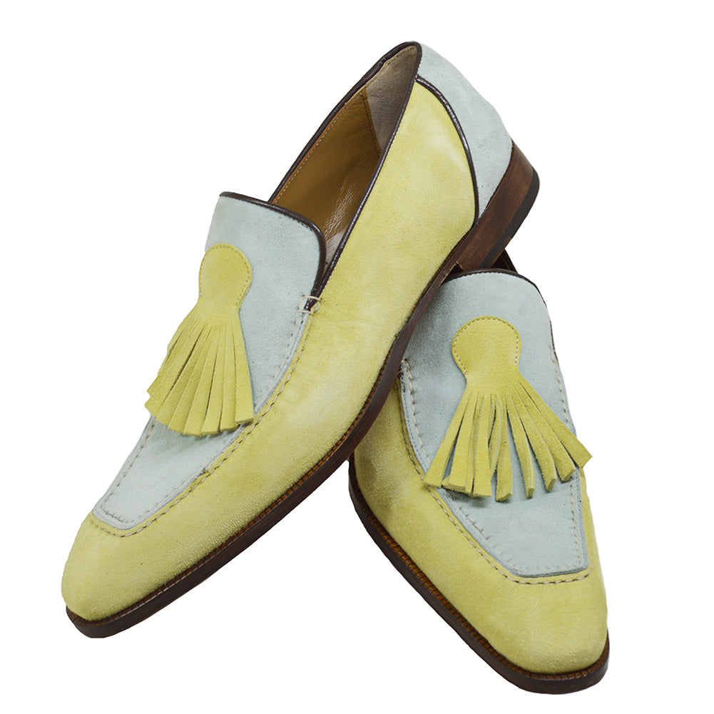 Sheriff Collection x Mauri 4974 Yellow & Lt. Blue Loafer