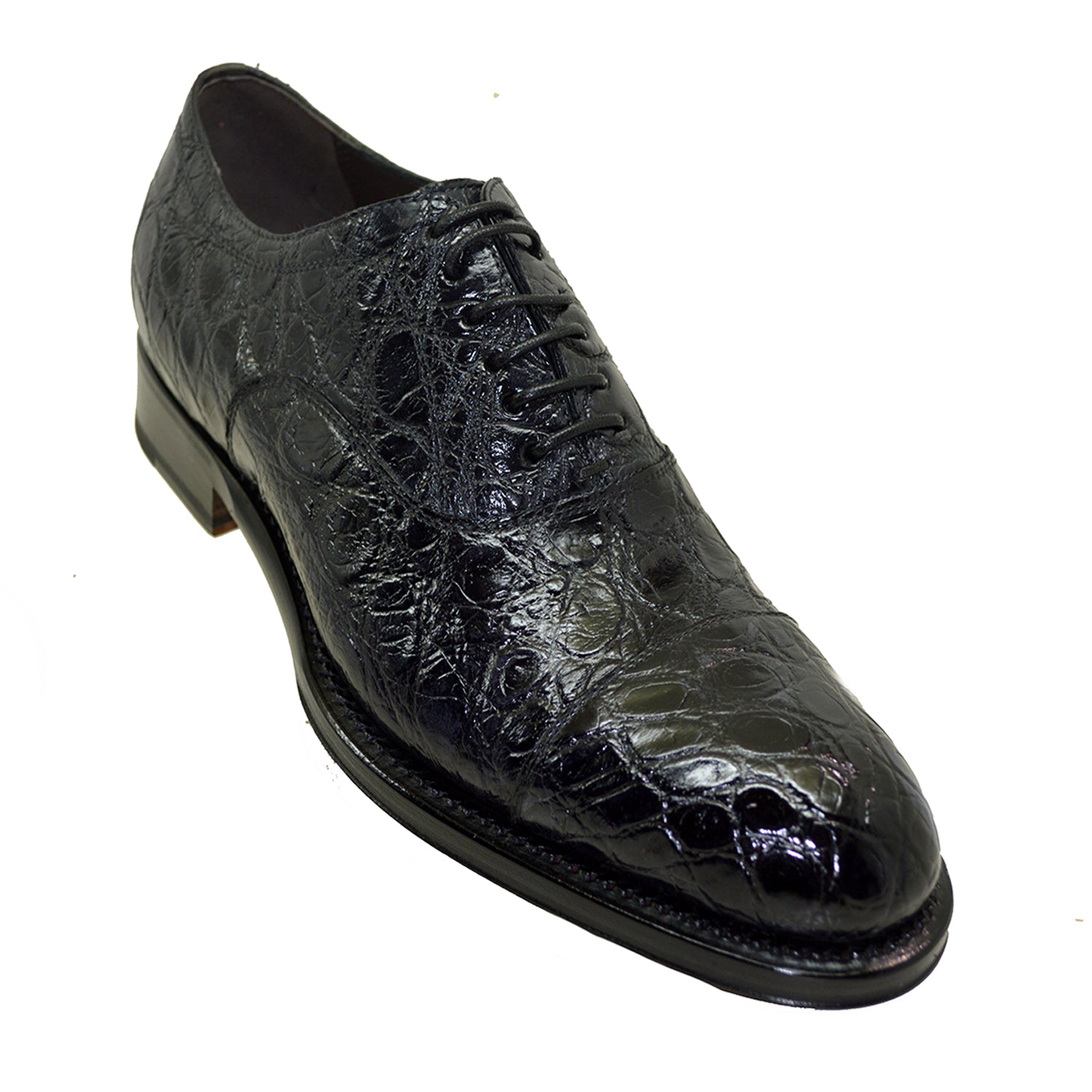 Caporicci 5950 Alligator Flanks Lace Up Cellini Uomo