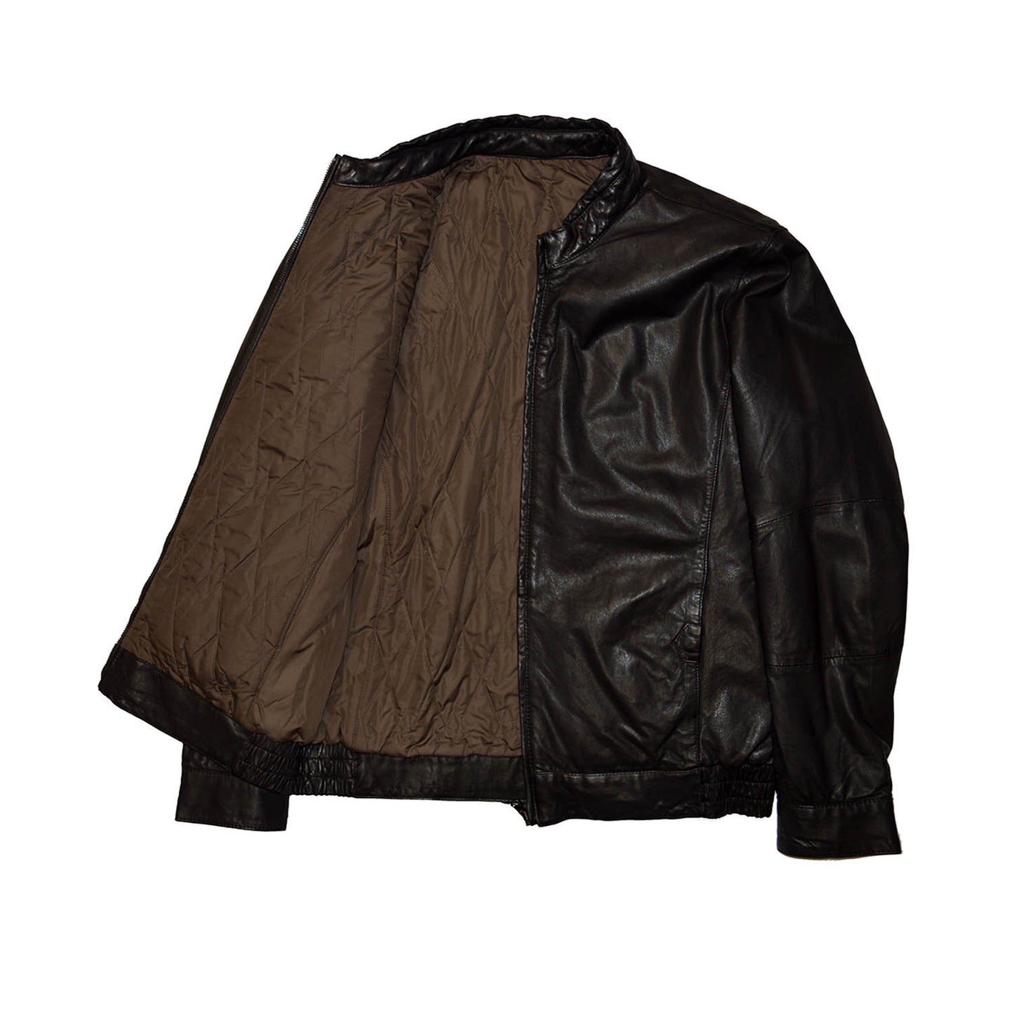 Torras Black Reversible Leather Jacket