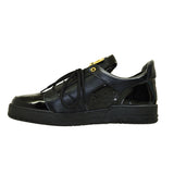 Mauri 8412 Black Patent Leather & Alligator Sneaker