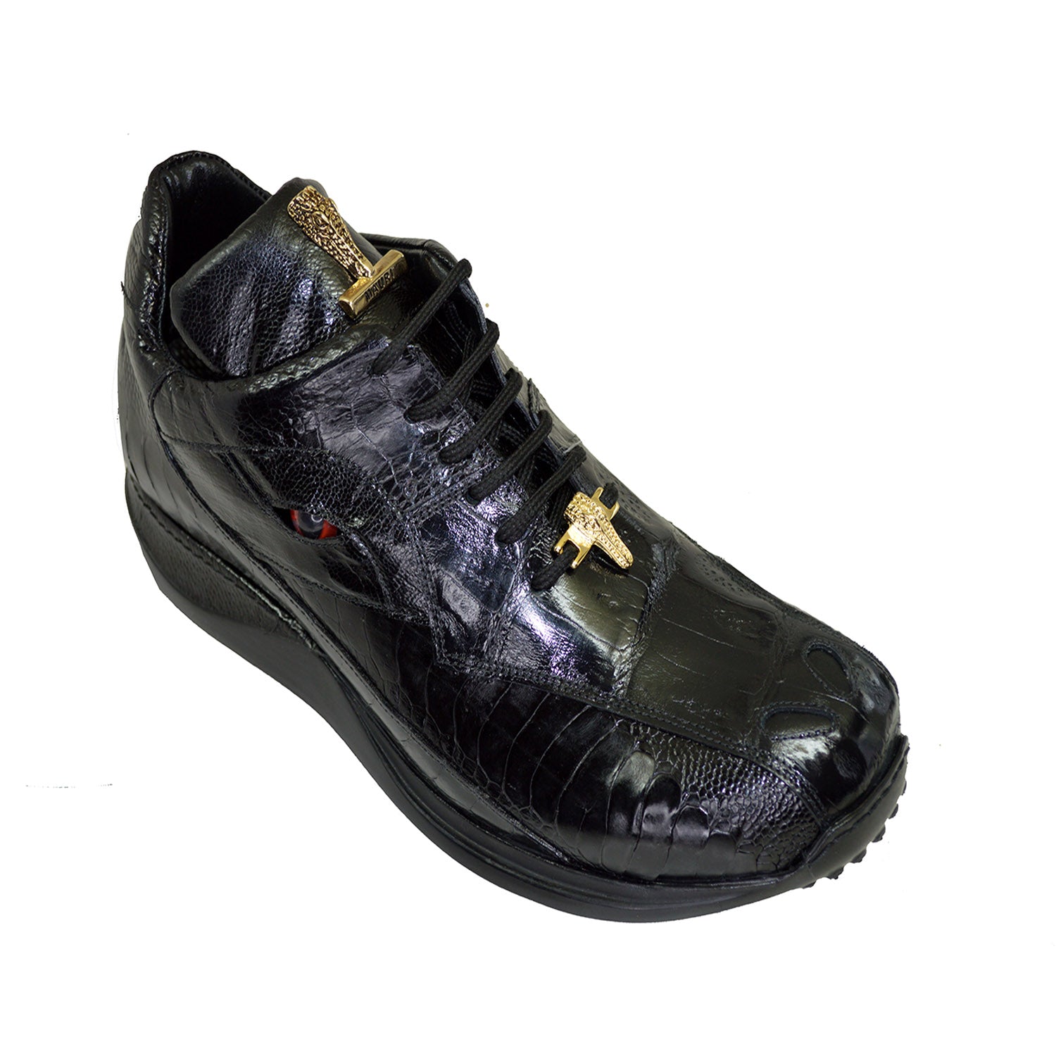 Mauri alligator shoes outlet with eyes